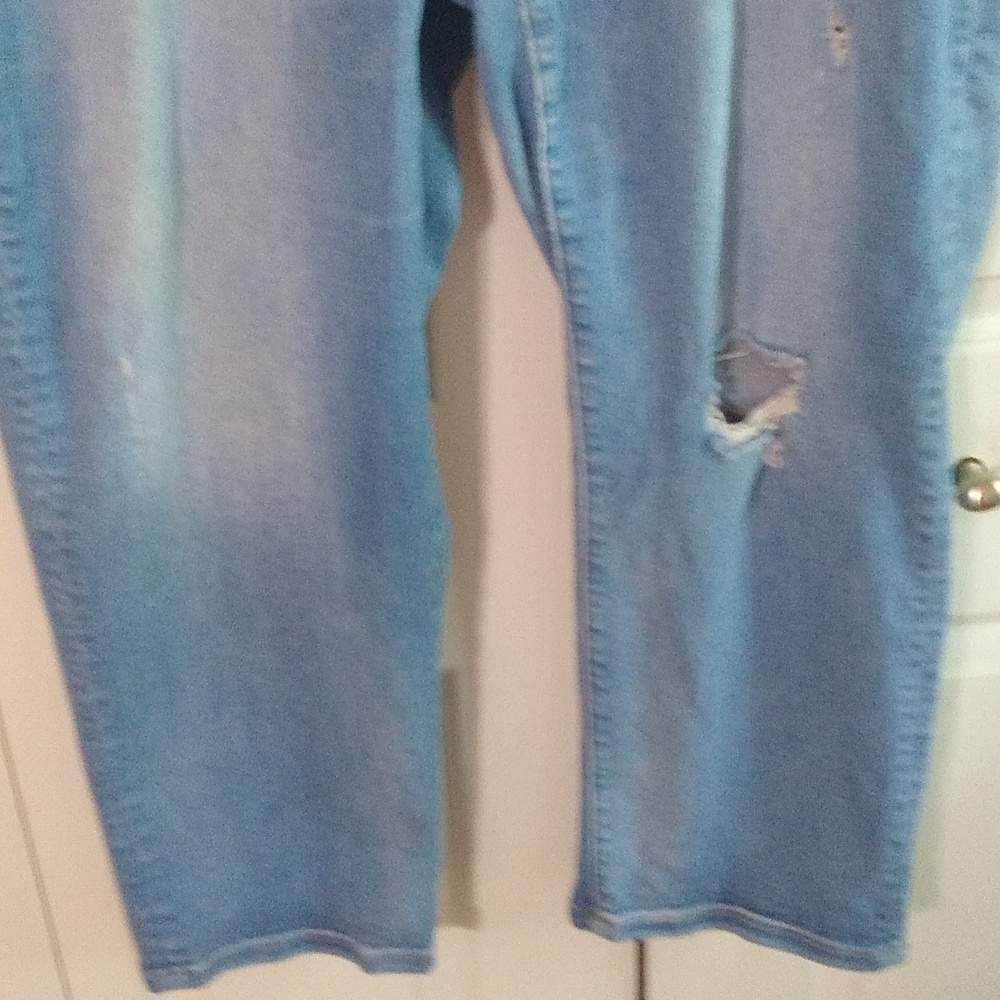 Lane Bryant light wash magic waistband cury fit High rise girlfriend straight 20 - Picture 4 of 11